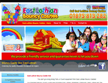 Tablet Screenshot of eastlothianbouncycastles.co.uk